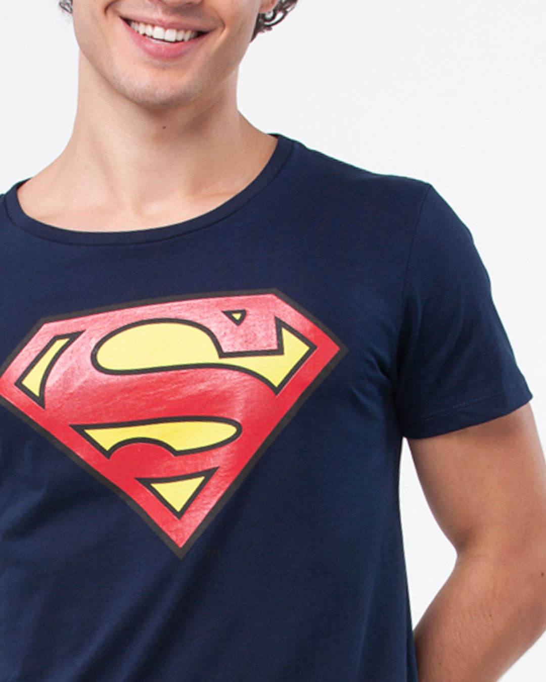 Camiseta-Masculina-Super-Homem-Dc-Comics-Logo-Marinho