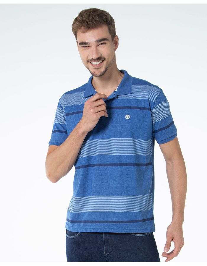 Polo-Masculina-Listras-Azul