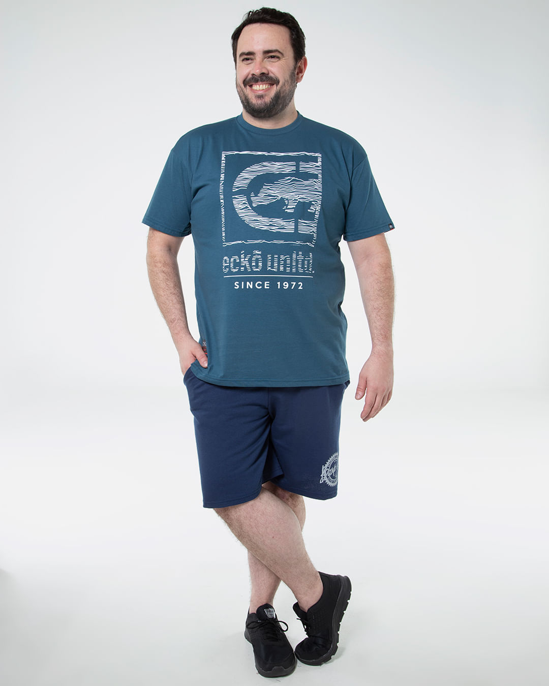 Camiseta-Masculina-Plus-Size-Estampada-Ecko-Azul-Escuro